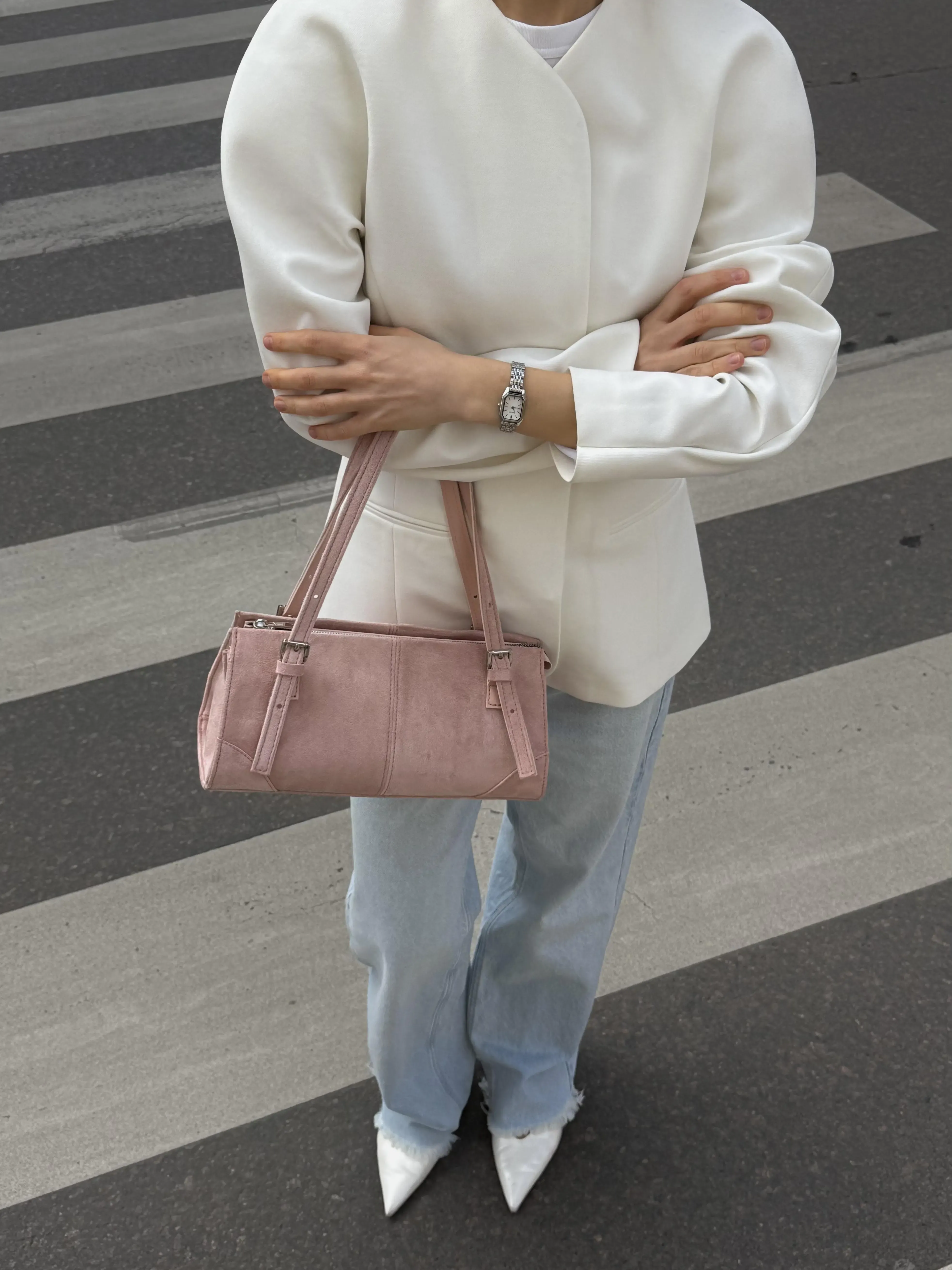 MIRA BAG SUEDE PINK